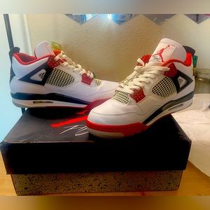 og fire red jordan 4s